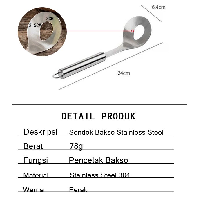 Alat Pembuat Bakso Anti Lengket Stainless Steel / Sendok Sup Alat Dapur Stainless Steel Manual Bakso Artefak Cetakan / Alat Pembuat Bakso / Regashi Cetakan Bakso / Alat Cetak Bakso Cetakan Bakso Meatball Mold / Meat mold / Sendok Cetak Bakso Stainless