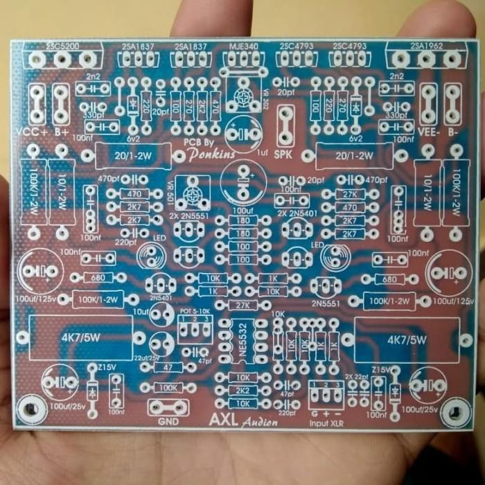 Amplifier / Pcb Driver Power Amplifier Axl Equal Audio Class Ab Murah Meriah Ready