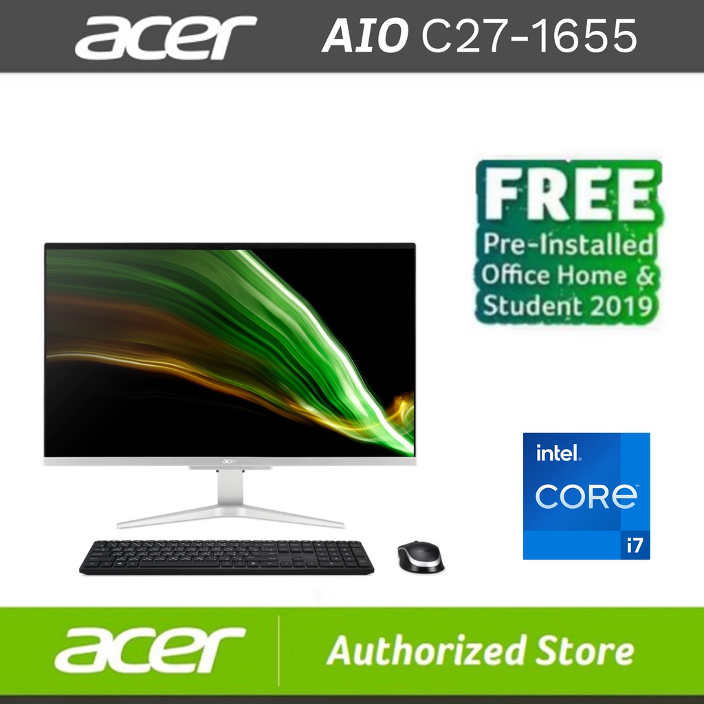 Jual ACER Aspire All In One C271655 I71165G7 8GB 512GB 27" FHD