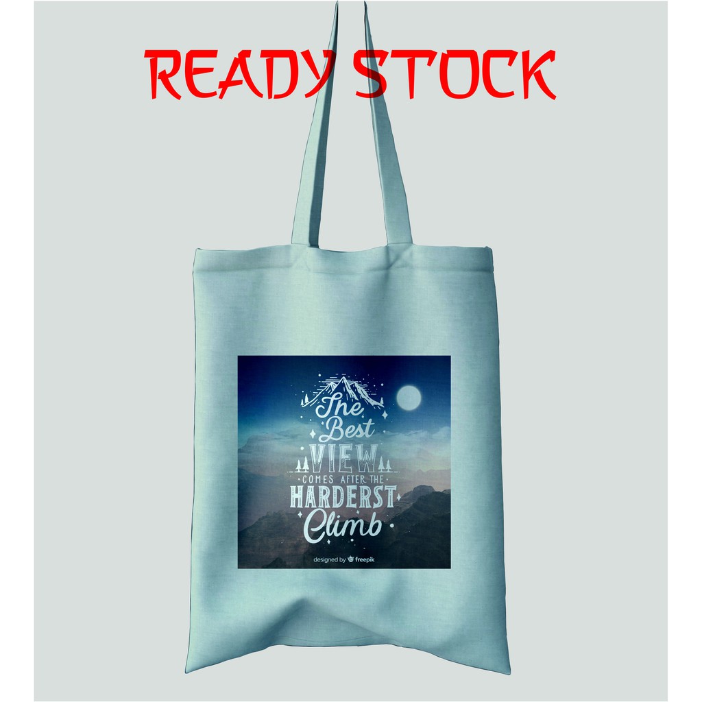 Totebag Premium - Canvas Drill - Bukan Blacu - Tas Fashion Wanita -  RS011