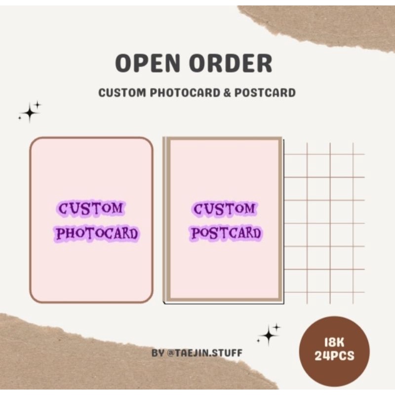 OPEN ORDER CUSTOM / CETAK FOTO PHOTOCARD & POSTCARD