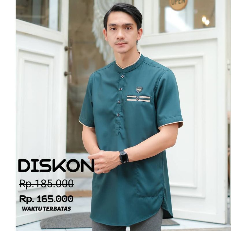 Koko Kurta Dewasa Terbaru Baju Muslim Pria Murah Bahan Katun Toyobo Polos