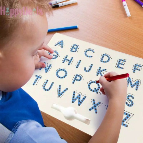 Mainan Anak Magnatab Alphabet Huruf Besar Huruf Kecil Magnet