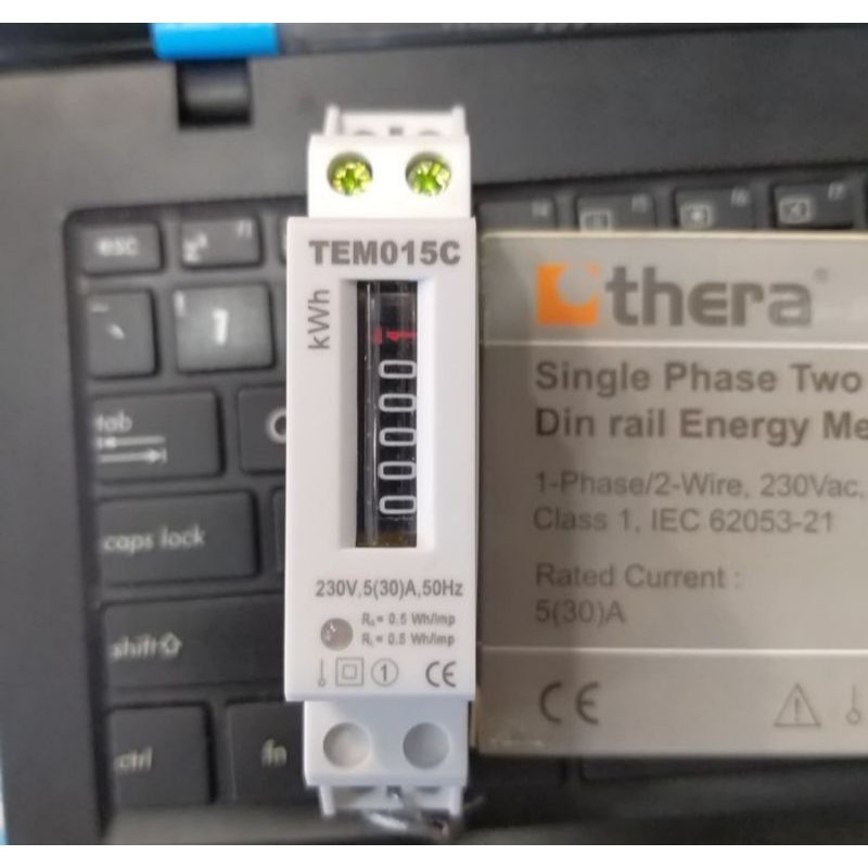 Kwh meter analog TEM015 1 PHASE merk thera