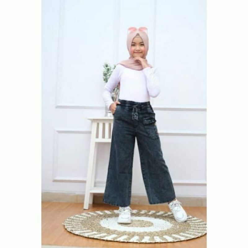 Kulot Anak Perempuan / Celana Anak Perempuan / Kulot jeans Anak / Kulot levis anak / Jeans Cewek