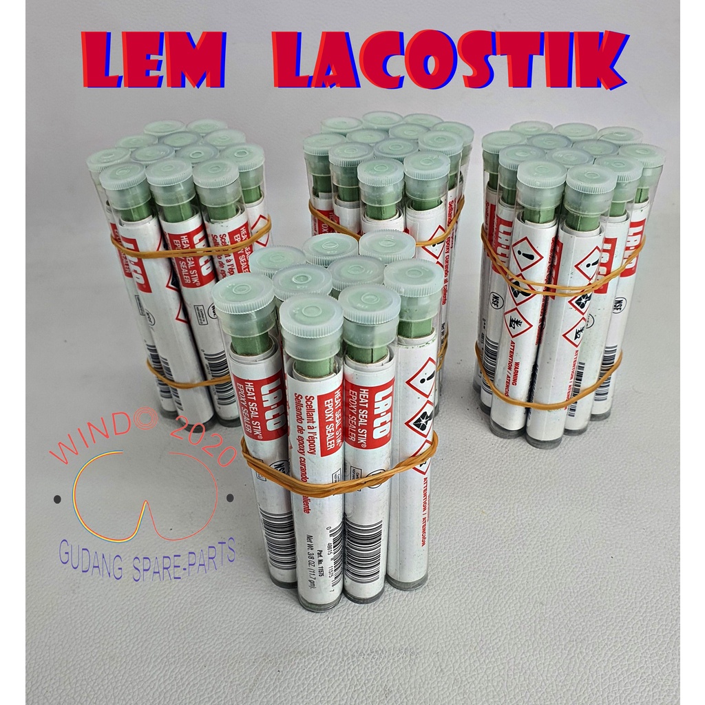 [LACOSTIK PER &quot;CM] LEM EVAP KULKAS | LEM KULKAS BOCOR | LEM HIJAU | LA-CO HEAT-SEAL STIK HARGA /CM