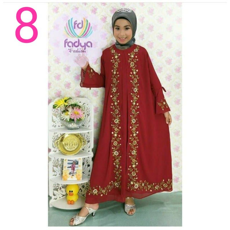 Gamis anak Gamis fadya bordir Gamis anak perempuan