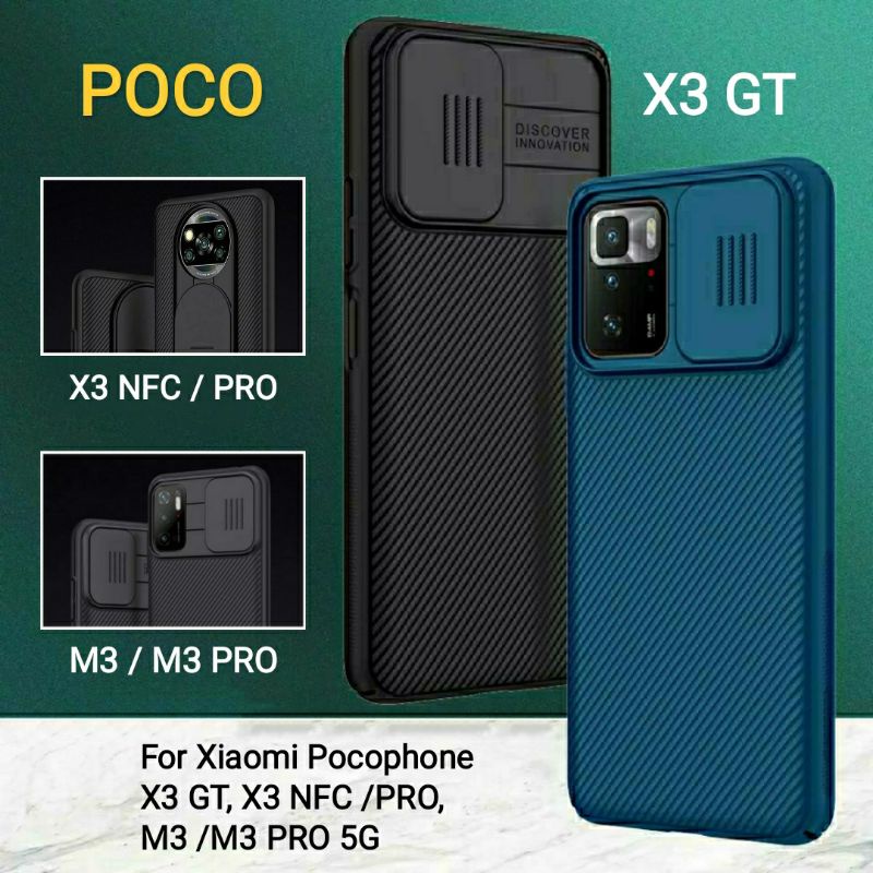 Case Xiaomi POCO M4 PRO 4G X5 5G / X3 NFC PRO GT M3 Hardcase Pelindung Kamera Original