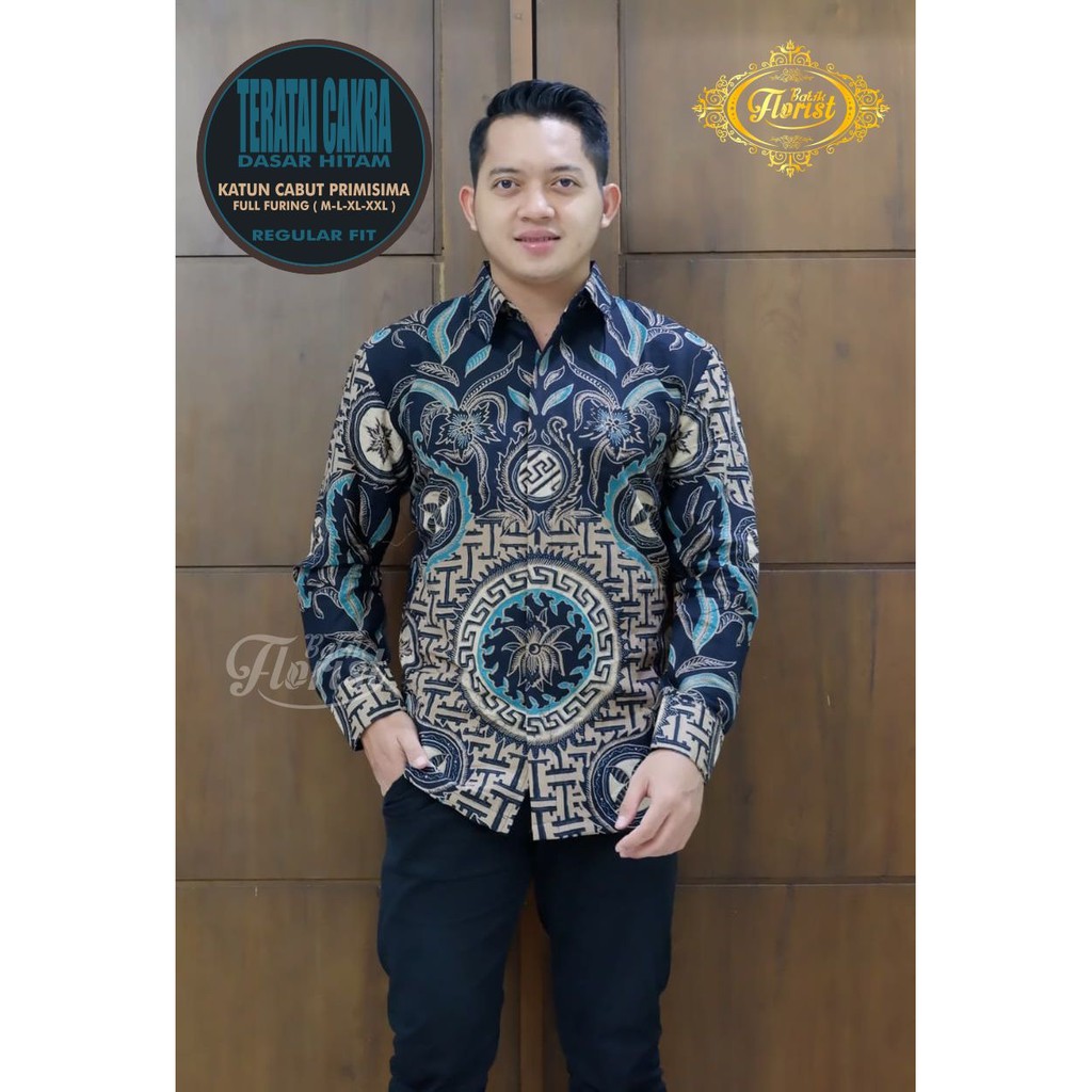 TERATAI CAKRA Batik Pria Full Furing Bahan Katun Cabut Primisima