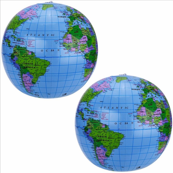 

Mainan Edukasi Balon Bola Dunia Peta Dunia World Map Ballon BK3391