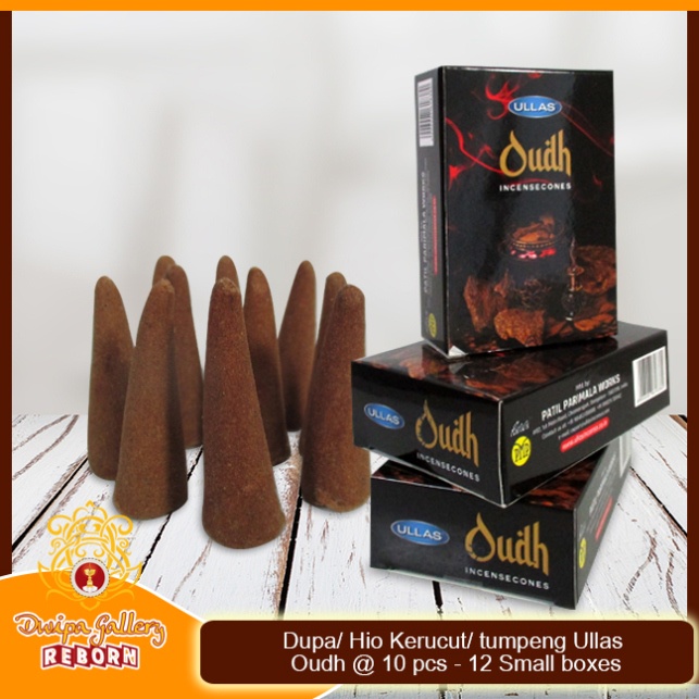 Dupa Hio Wangi Ullas Kerucut Cone Incense Oudh Perlusin