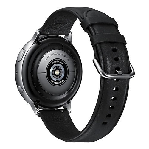 Samsung Galaxy Watch Active 2 44mm Stainless SIlver With Black Band - Garansi resmi SEIN 1 tahun