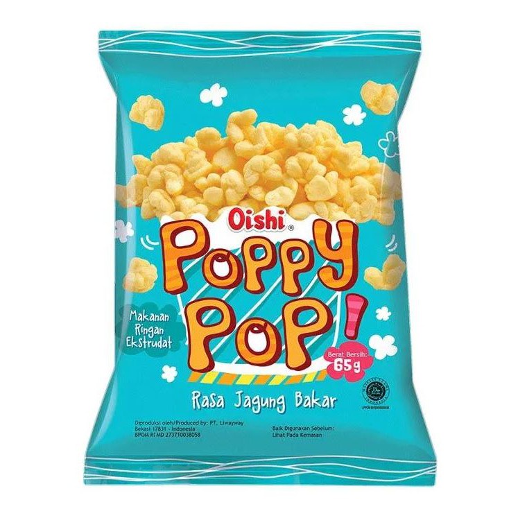 

OISHI POPPY POP! RASA JAGUNG BAKAR | MAKANAN RINGAN RASA JAGUNG BAKAR 60 G