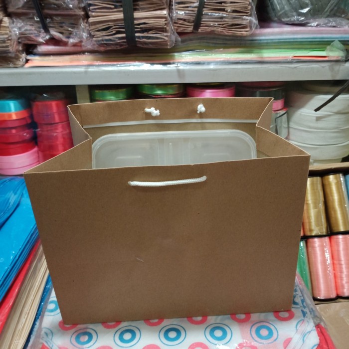 

READY COD paperbag coklat bento termurah TERLARIS