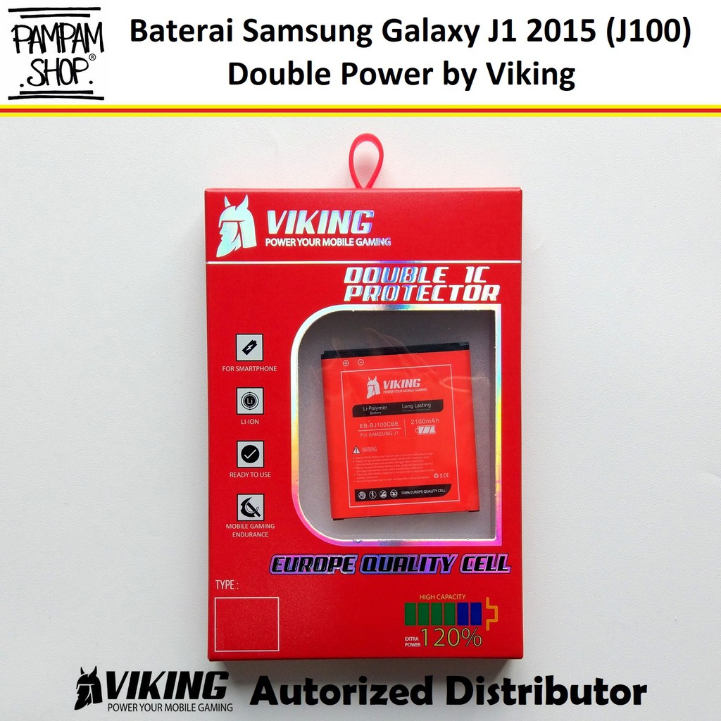 Baterai VIKING Double Power Original Samsung Galaxy J1