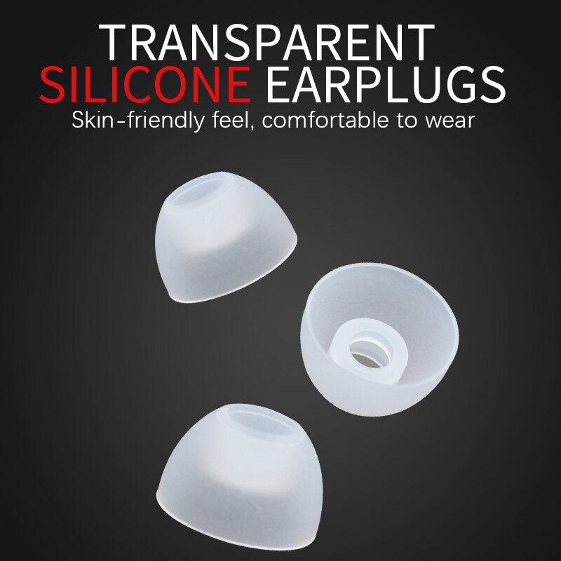 Kz 3 Pasang / 6pcs / Set Pad / Bantalan Earbud Silikon Transparan Peredam Suara Untuk Earphone In-Ear