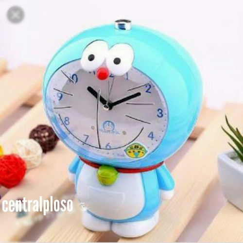 Jam Wekker Jam Meja Karakter Warna Biru Full Body