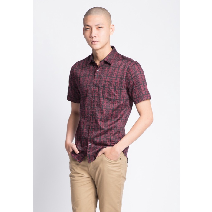 Kemeja pria KENT&CREW KEMEJA PRIA LENGAN PENDEK - C-XAQ512-Q9 - S terlaris hitam terbaru putih kemej