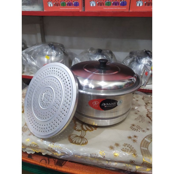 panci dandang 20cm 22cm 24cm Jawa Maspion / panci sarangan panci kukus aluminium