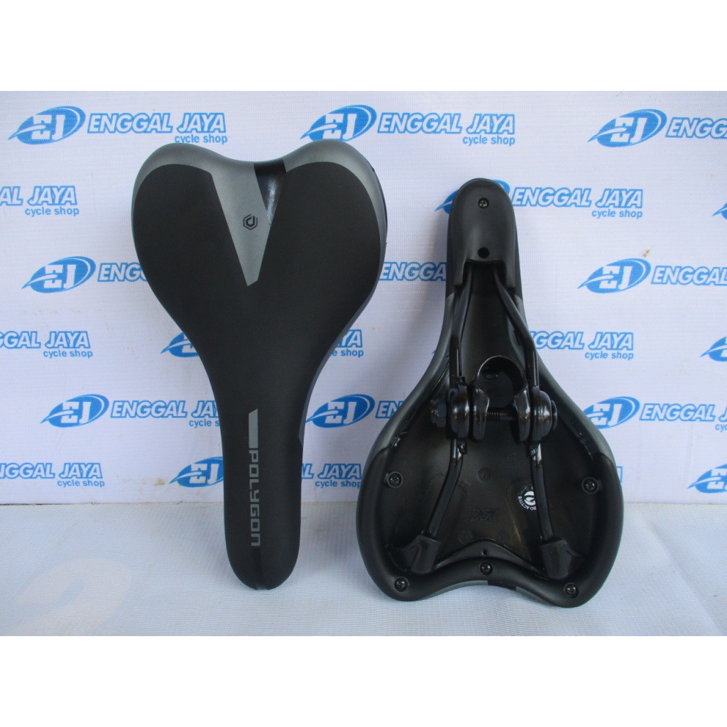 Sadel Sepeda MTB Polygon Original - Saddle Polygon Monarch Cascade Xtrada Empuk Busa Tebal