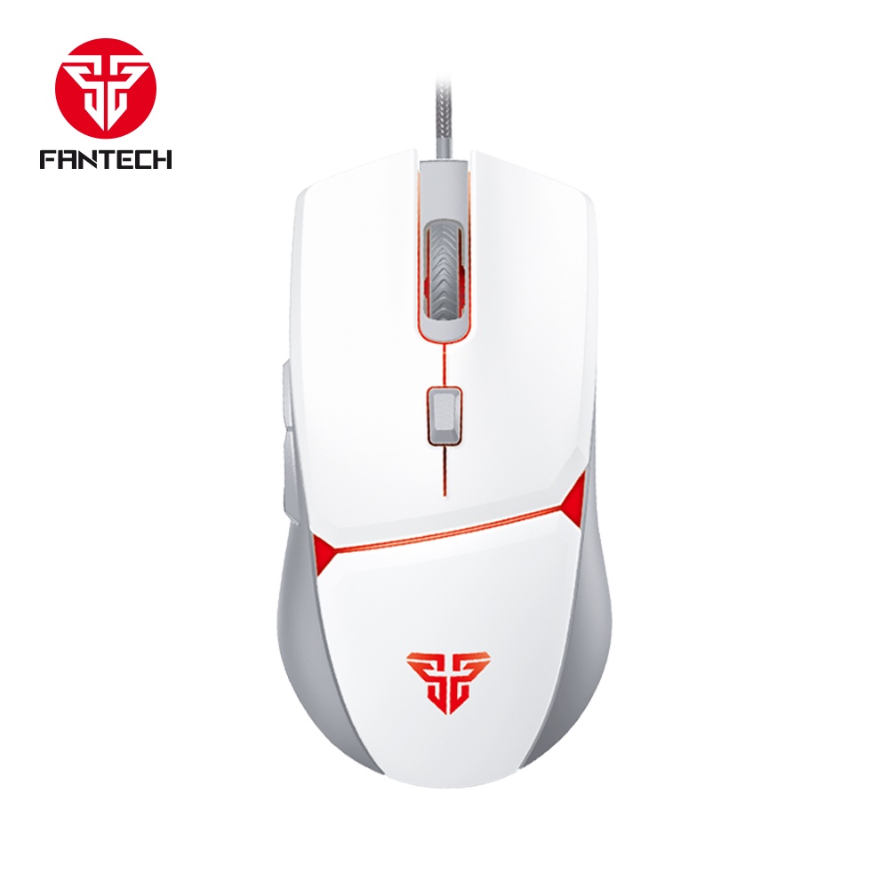 Fantech VX7 CRYPTO Black Gaming Mouse - White Putih