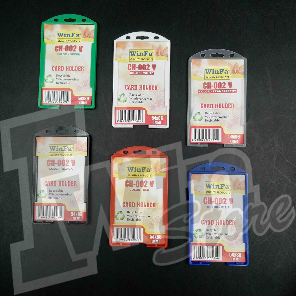 

CARD HOLDER FOR ID CARD VERTICAL - CH 02 (isi 10 pcs)