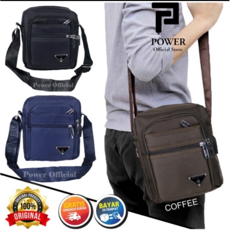 POLO POWER SUPER ORIGINAL TAS SLEMPANG PRIA IMPORT