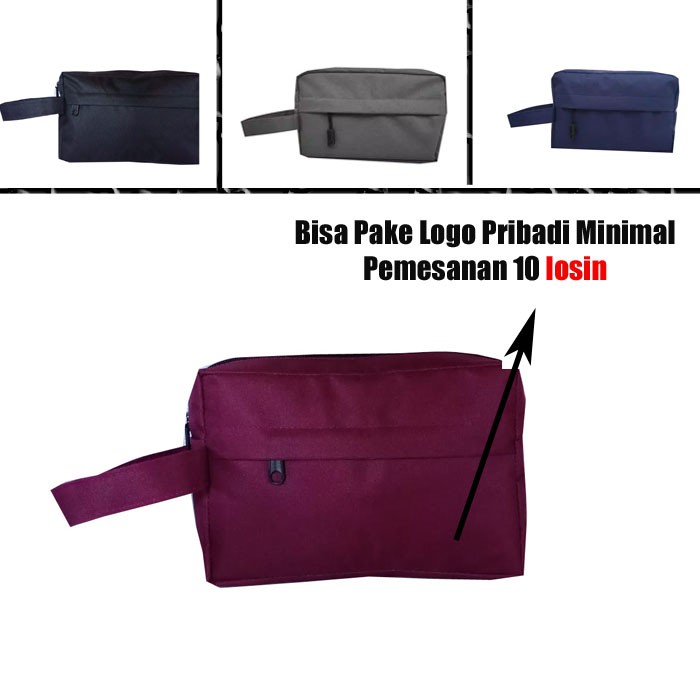 Handbag Tas Pouch Bag Pria Wanita Polos