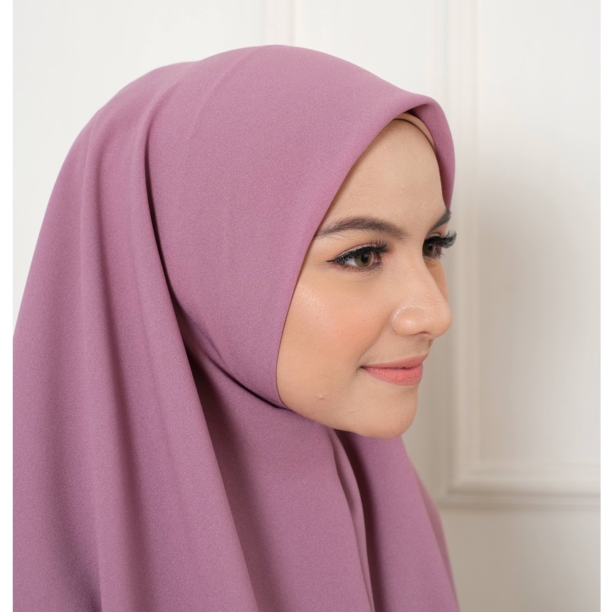 Sesha instan Size M segi empat instan bolak balik dua layer . bergo jumbo. khimar jumbo