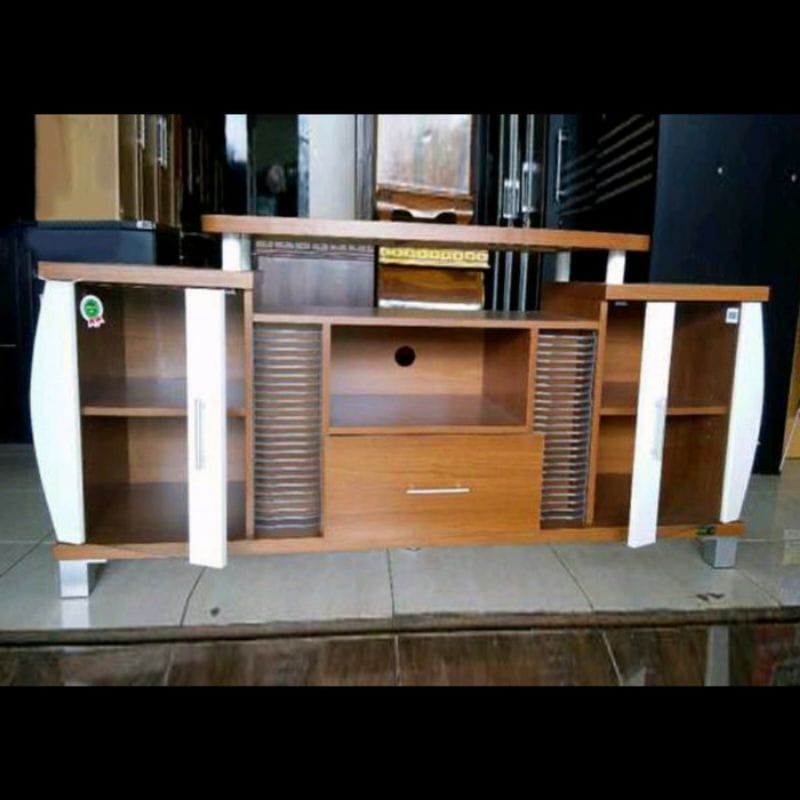 TOPPAN Meja TV Minimalis Serbaguna - Lemari TV kecil - Rak TV - Buffet TV EU 05-16 Medan - VW Furnit
