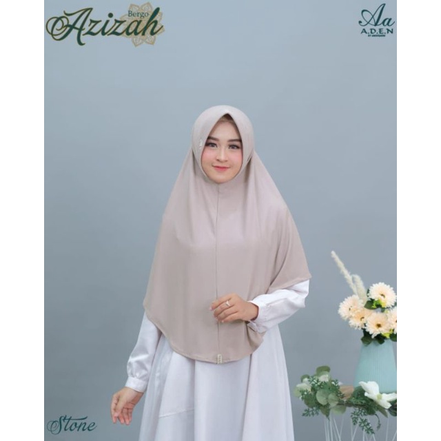 bergo azizah new aden ori