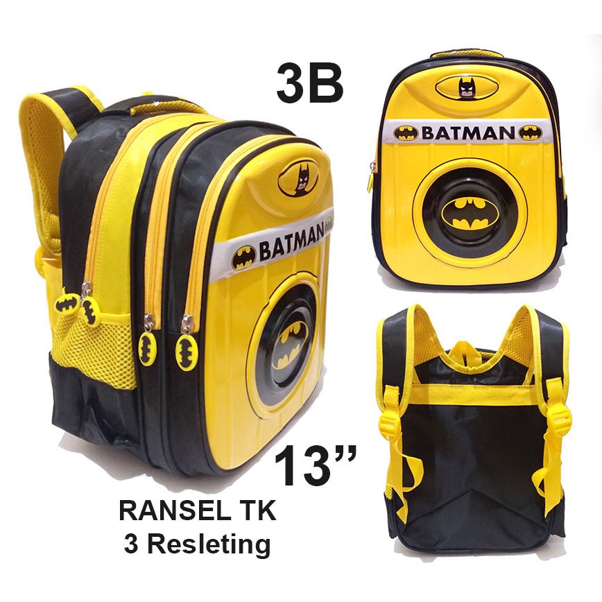 PROMO 10.10 TERMURAH Tas Ransel Anak Sekolah Laki Laki TK - SD Timbul GLOSY EMBOS PREMIUM 3RESLETING IMPORT