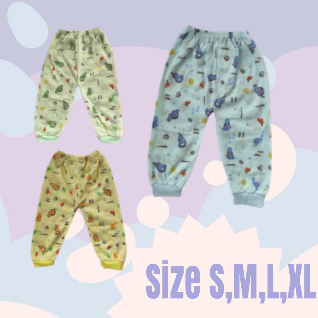 [3 Pcs] Celana Panjang Newborn Halus Lembut Size S,M,L,XL
