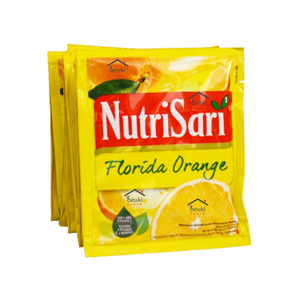 

NutriSari Florida Orange Minuman Serbuk Rasa Jeruk Florida Menyegarkan - 10pcs x 14gr