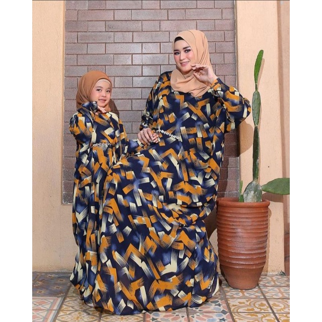 kaftan couple ibu dan anak