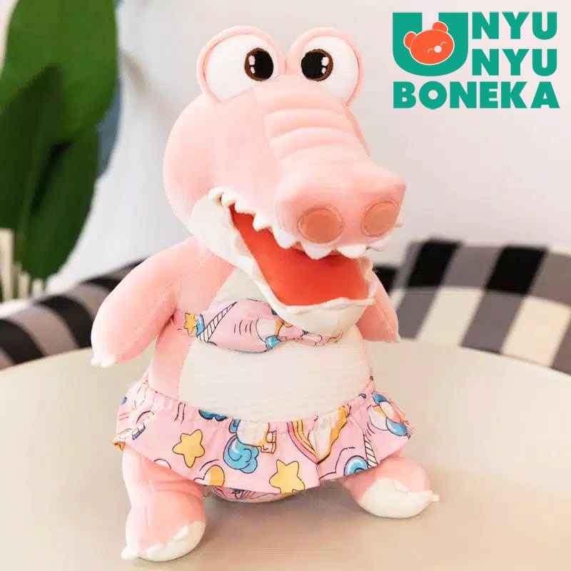 Boneka Buaya Baju Size 14&quot;/Animal/Buaya/binatang/Hadiah/souvenir