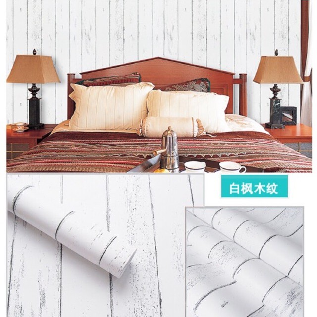 Wallpaper Sticker Dinding Motif KAYU PUTIH