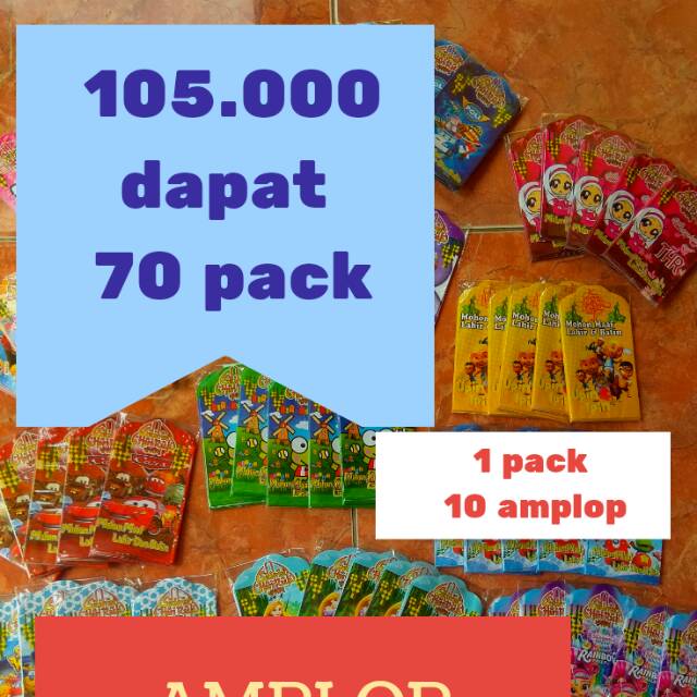 

105rb dapat 70 pack