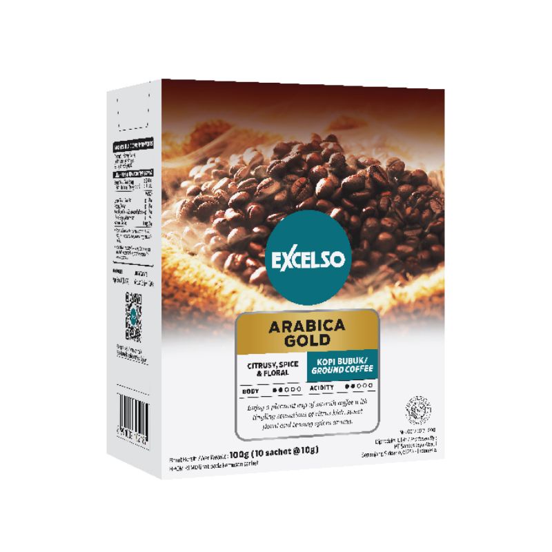 

Excelso Arabica Gold Coffee @10 gram – Ground/Bubuk