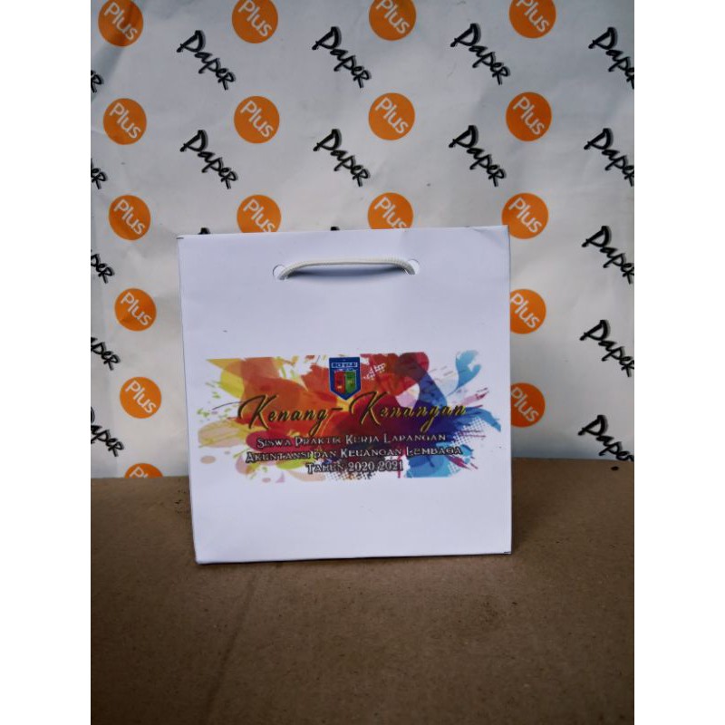

paperbag custom murah size 12x5x14cm