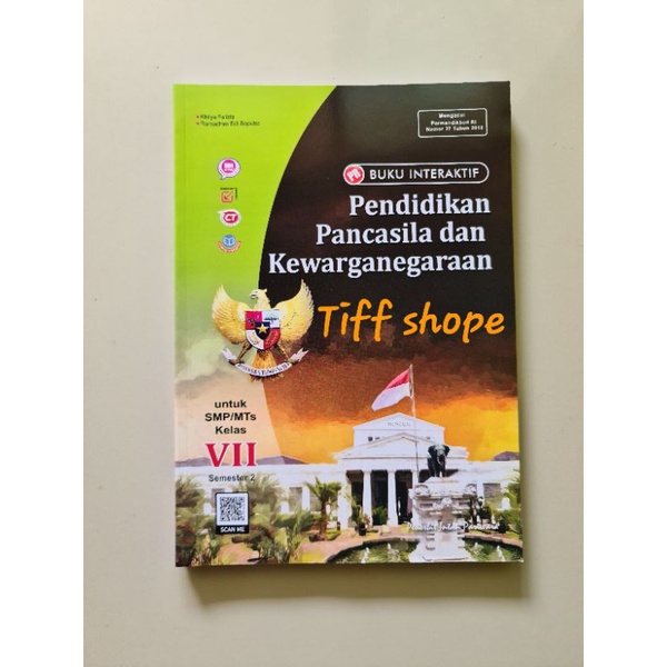 Buku lks / pr interaktif pendidikan pancasila, ppkn kelas VII, 7 semester 2 intan pariwara