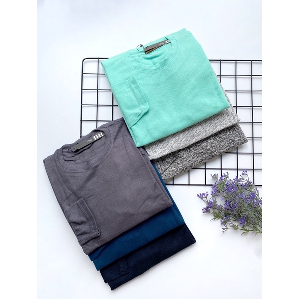 READYBASIC - BAJU KAOS LENGAN PANJANG BAHAN RAJUT KNIT