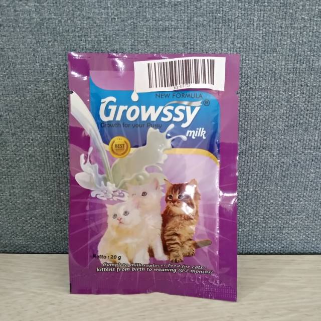 GROWSSY SUSU UNTUK KUCING (0-2bulan) 20g