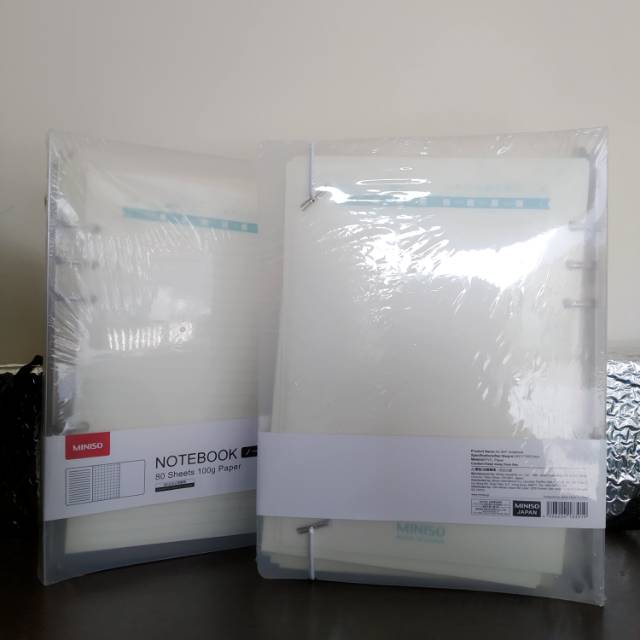 MINISO ORIGINAL ❤️ A5 80P NOTEBOOK / BINDER miniso murah ready Surabaya