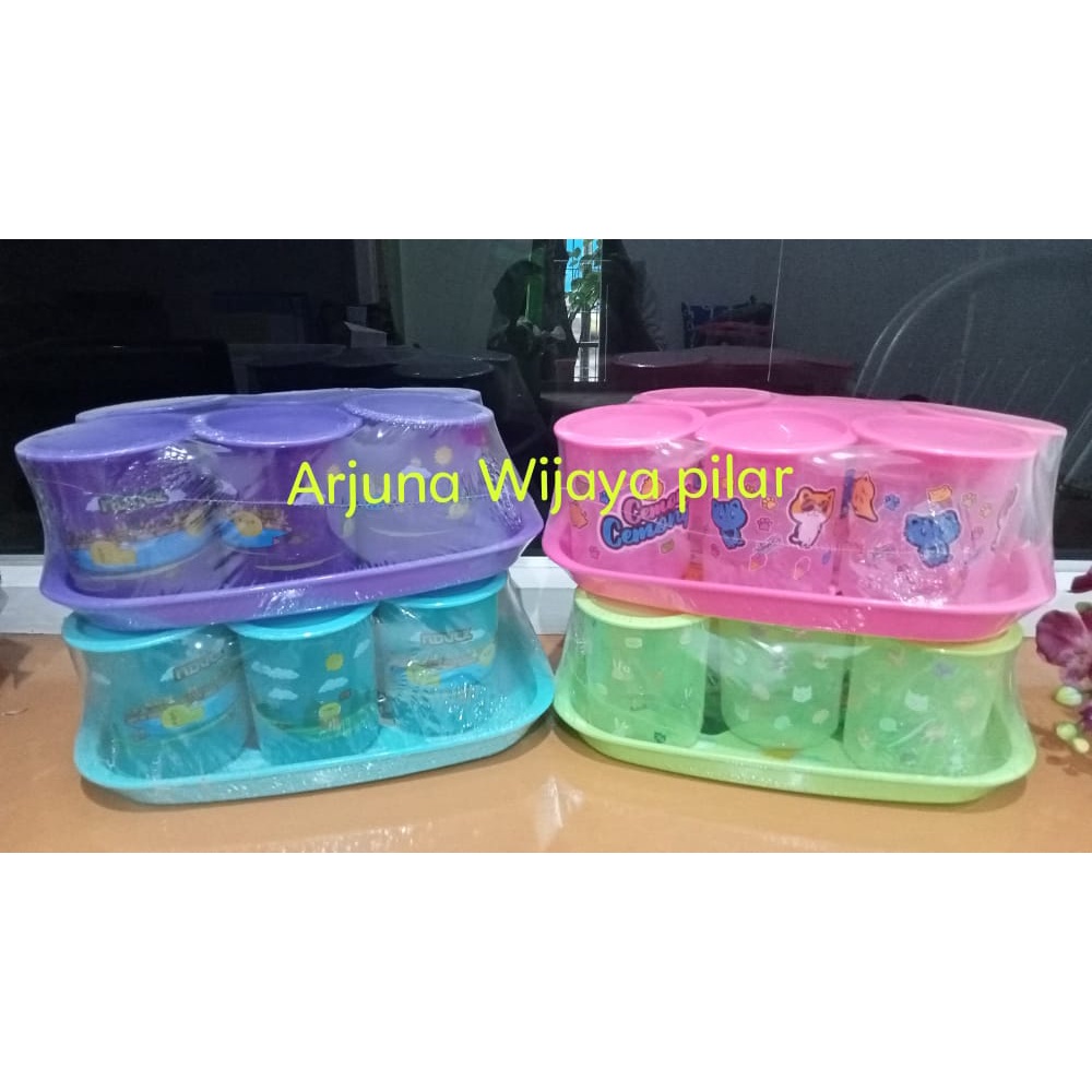 Toples set Nampan 7 in 1 motif +Bubblewrap