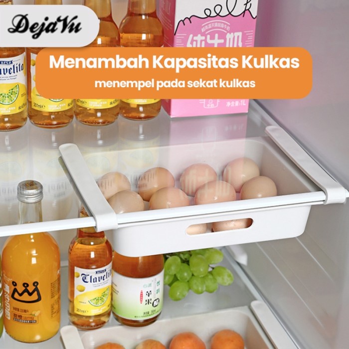 DAPUR PENYIMPANAN MAKANAN BOX TELUR AC 297 DEJAVU RAK TELUR GANTUNG KULKAS PENYIMPANAN TELUR ANTI PE