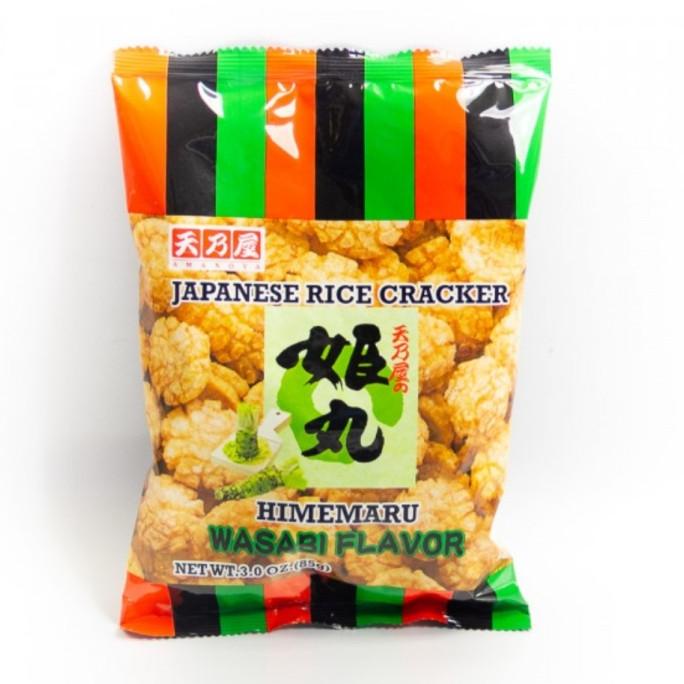 

=+=+=+] Amanoya Himemaru Wasabi Rice Cracker 85gr / Kerupuk Beras Rasa Wasabi