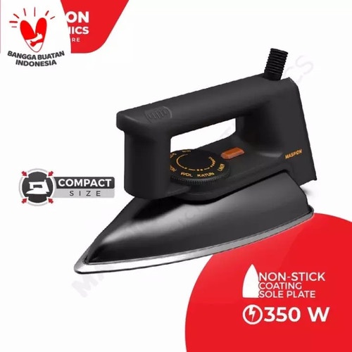 PROMO Maspion Setrika EX-1010 - Hitam super awet BERGARANSI RESMI