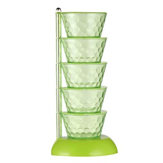  Tempat  Bumbu  Dapur Crystal 5 Susun  Plus Sendok Seasening 
