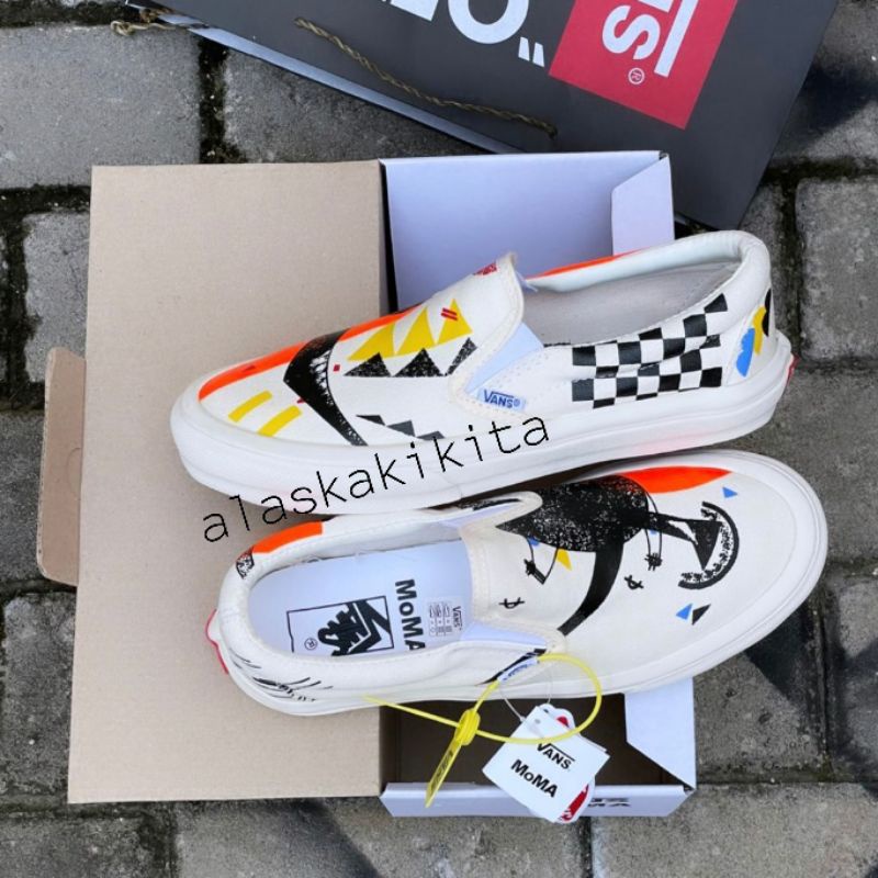 SEPATU SLIP ON MOMA VASILY KANDINSKY VANS SLOP MURAH